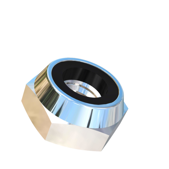 Titanium #10-32 UNF Allied Titanium Hex Lock Nut, Low Profile