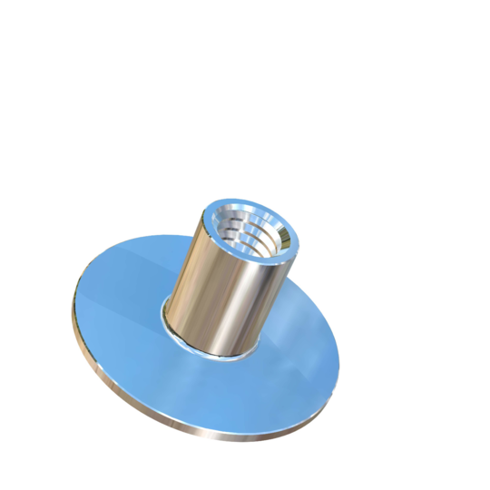 Titanium #10-32 UNF X 5/16 inch Allied Titanium Round Weld Nut