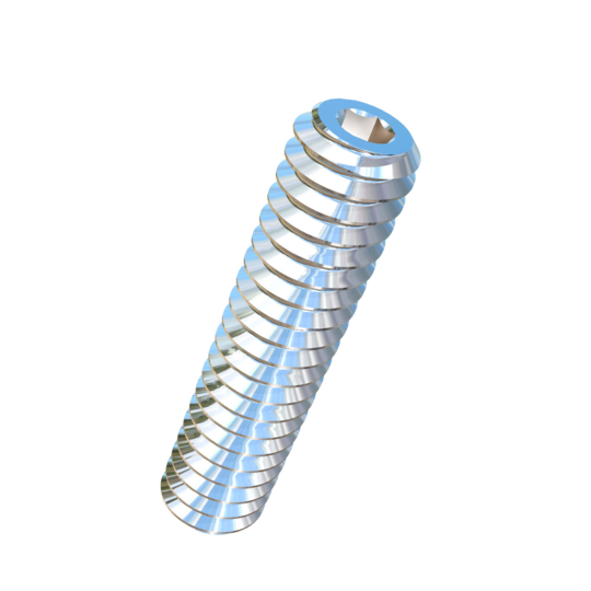 Titanium #2-56 X 3/8 inch UNC Allied Titanium Set Screw, Socket Drive with Cup Point