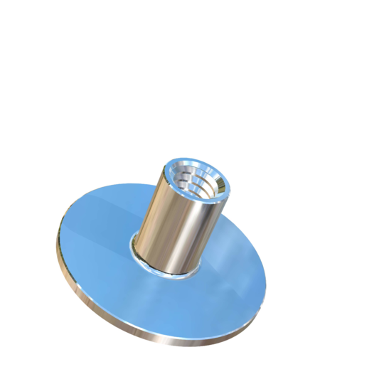 Titanium #6-40 UNF X 1/4 inch Allied Titanium Round Weld Nut