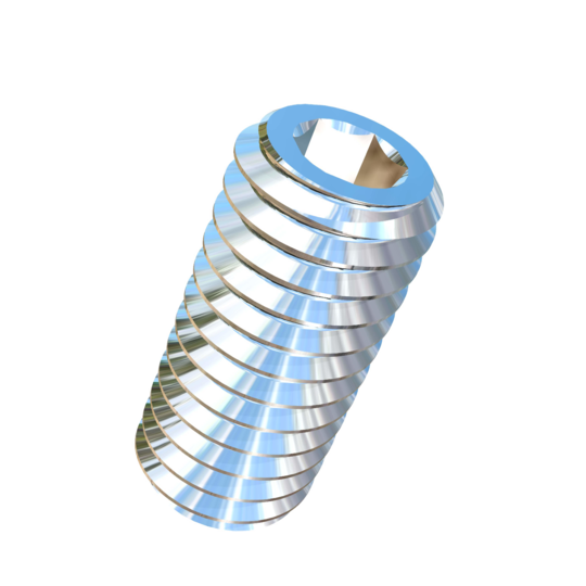 Titanium #8-36 X 3/8 inch UNF Allied Titanium Set Screw, Socket Drive with Flat Point