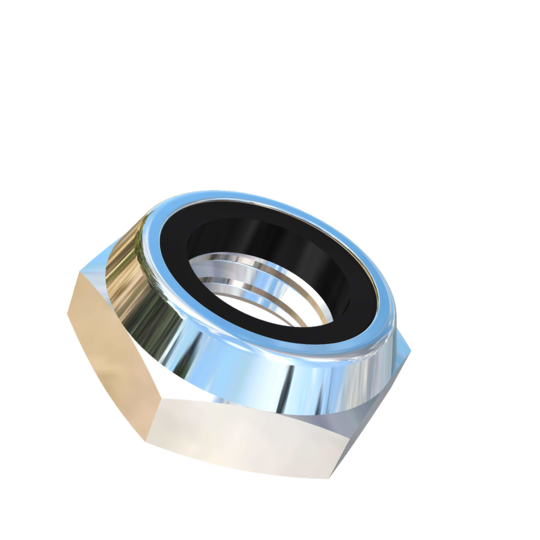 Titanium 1/2-13 UNC Allied Titanium Hex Nylock Nut, Low Profile