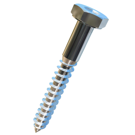 Titanium 1/4 X 2 Dimpled Hex Head Allied Titanium Lag Screw