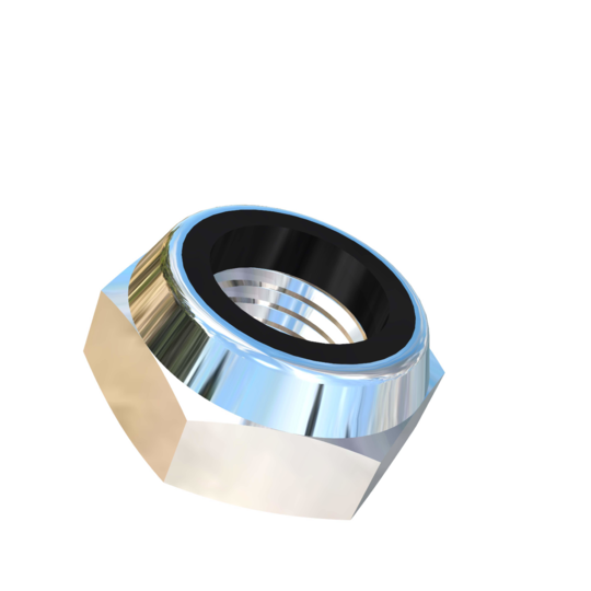 Titanium 3/8-24 UNF Allied Titanium Hex Lock Nut, Low Profile