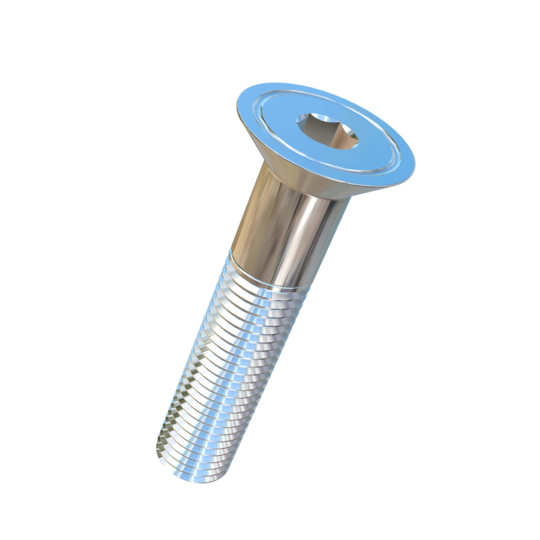 Titanium M10-1.25 Pitch X 50mm Flat Head Socket Drive Allied Titanium Cap Screw with 32mm of threads, DIN 7991