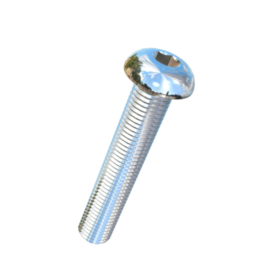 Titanium M10-1.25 Pitch X 55mm Button Head Socket Drive Allied Titanium Machine Screw