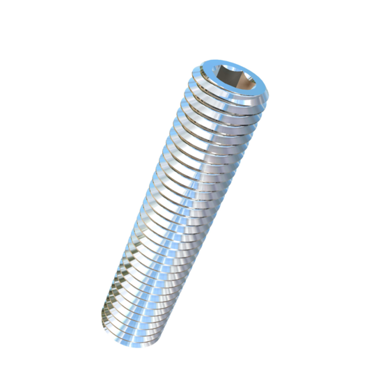 Titanium M12-1.75 Pitch X 55mm Allied Titanium Set Screw, Socket Drive with Cup Point