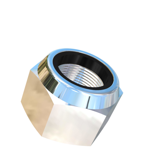 Titanium M17-1 Pitch Allied Titanium Hex Nylock Nut