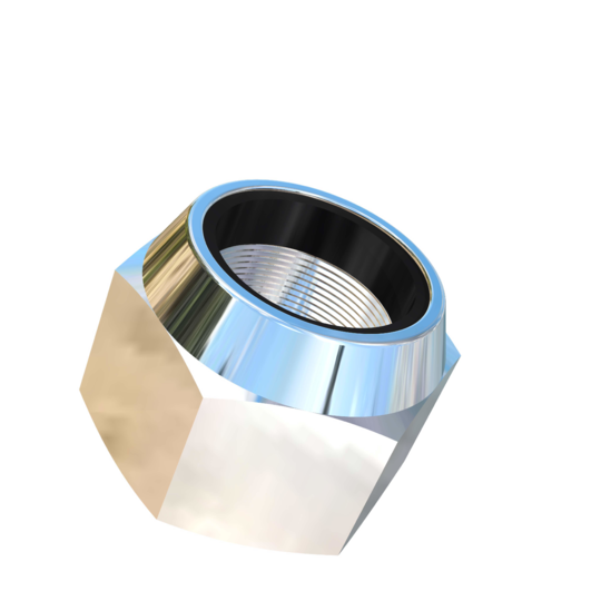 Titanium M27-1 Pitch Allied Titanium Hex Nylock Nut