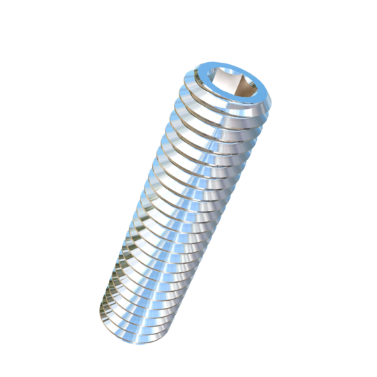 Titanium M3-0.5 Pitch X 12mm Allied Titanium Set Screw, Socket Drive with Flat Point