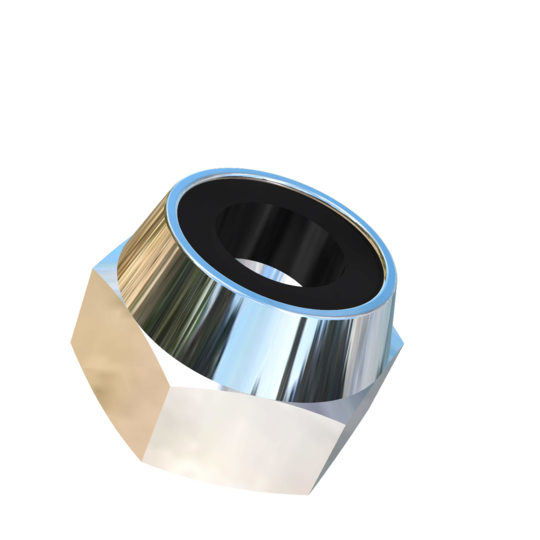 Titanium M4-0.7 Pitch Allied Titanium Hex Nylock Nut, Low Profile