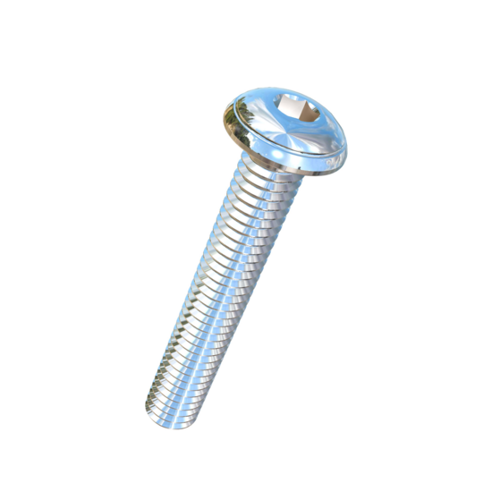 Titanium M4-0.7 Pitch X 25mm Button Head Socket Drive Allied Titanium Machine Screw