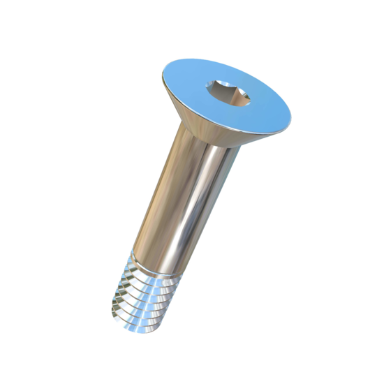 Titanium 1/4-20 X 1-1/4 UNC Flat Head Socket Drive Allied Titanium Allied Titanium Cap Screw with 7/8 grab length